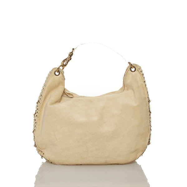 ジミーチュウ ショルダーバッグ アイボリー スウェード レディース JIMMY CHOO 【中古】