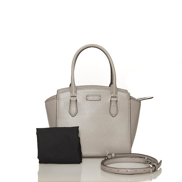 ケイトスペード グレー レザー ハンドバッグ ショルダーバッグ 2way レディース Kate Spade 【中古】