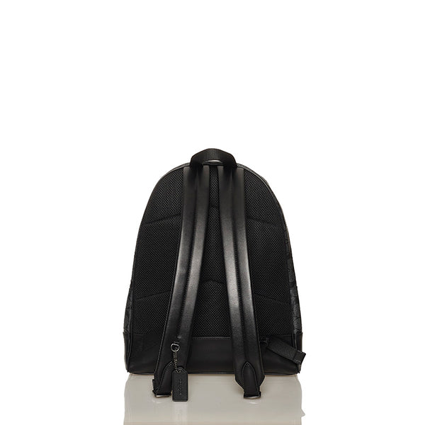 コーチ F29040 ブラック PVC リュック バックパック レディース COACH 【中古】