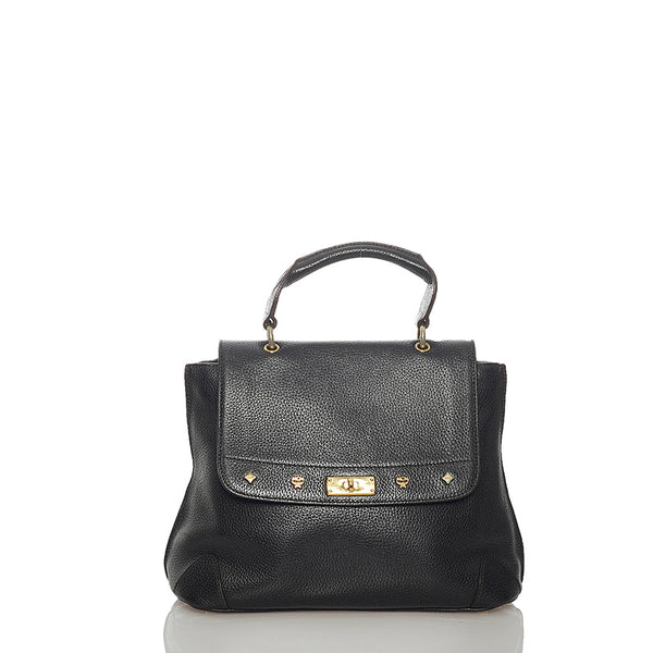 エム シー エム ハンドバッグ ショルダーバッグ 2WAY ブラック レザー レディース MCM 【中古】