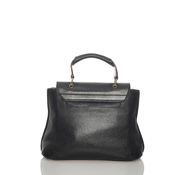エム シー エム ハンドバッグ ショルダーバッグ 2WAY ブラック レザー レディース MCM 【中古】