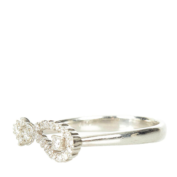 Pt900 プラチナ ダイヤ0.18ct リング 指輪 レディース 11号 【中古】