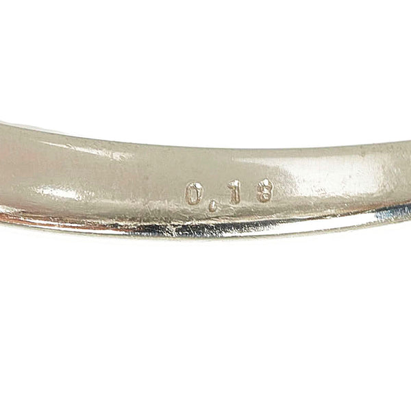 Pt900 プラチナ ダイヤ0.18ct リング 指輪 レディース 11号 【中古】