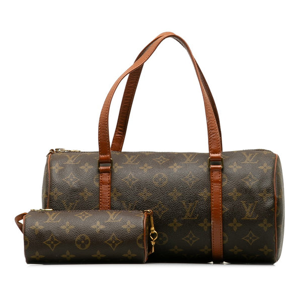 ルイ ヴィトン モノグラム パピヨン30 旧型 ハンドバッグ M51365 ブラウン PVC レザー レディース LOUIS VUITTON 【中古】