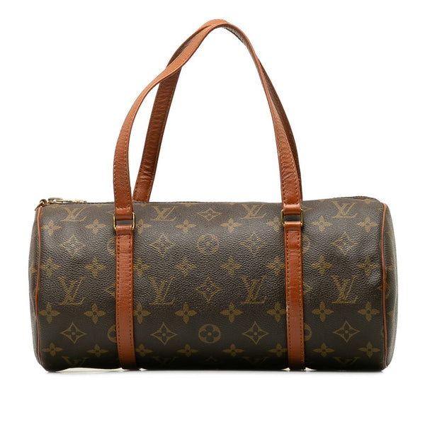 ルイ ヴィトン モノグラム パピヨン30 旧型 ハンドバッグ M51365 ブラウン PVC レザー レディース LOUIS VUITTON 【中古】