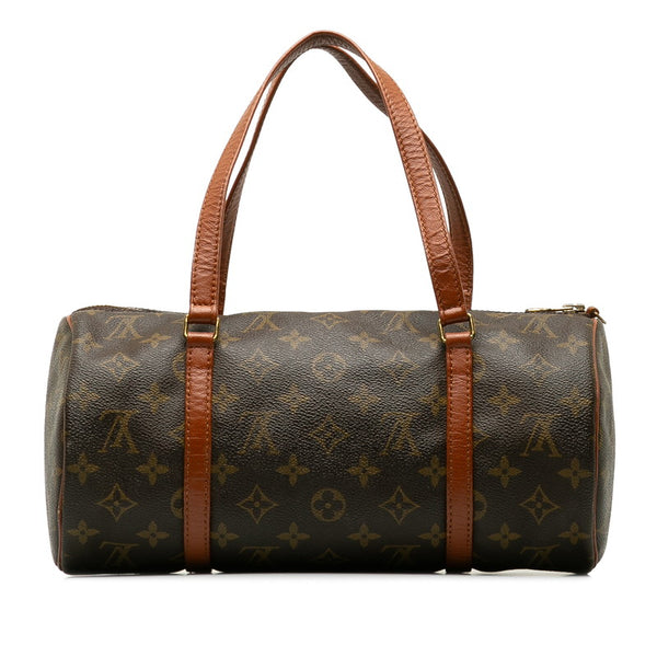 ルイ ヴィトン モノグラム パピヨン30 旧型 ハンドバッグ M51365 ブラウン PVC レザー レディース LOUIS VUITTON 【中古】