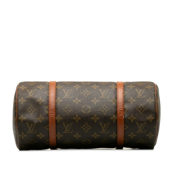 ルイ ヴィトン モノグラム パピヨン30 旧型 ハンドバッグ M51365 ブラウン PVC レザー レディース LOUIS VUITTON 【中古】