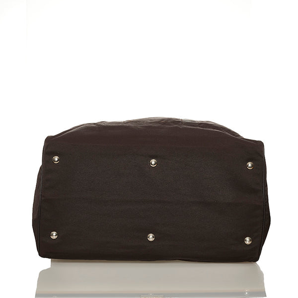 プラダ ブラック ナイロン ボストンバッグ メンズ PRADA 【中古】