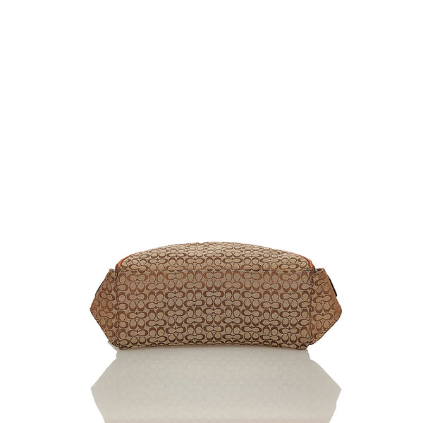 コーチ F05093 ベージュ キャンバス レザー ウエストバッグ レディース COACH 【中古】