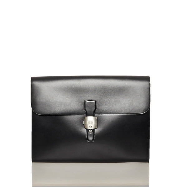 ダンヒル ブラック  レザー ブリーフケース メンズ Dunhill 【中古】