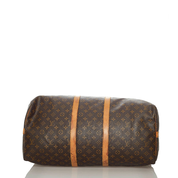 ルイ ヴィトン モノグラム キーポル55 バンドリエール ボストンバッグ M41414 ブラウン PVC レザー メンズ LOUIS VUITTON 【中古】