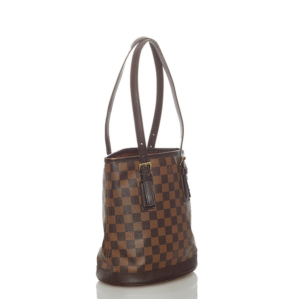 ルイ ヴィトン ダミエエベヌ マレ N42240 ブラウン PVC レザー ハンドバッグ レディース LOUIS VUITTON 【中古】