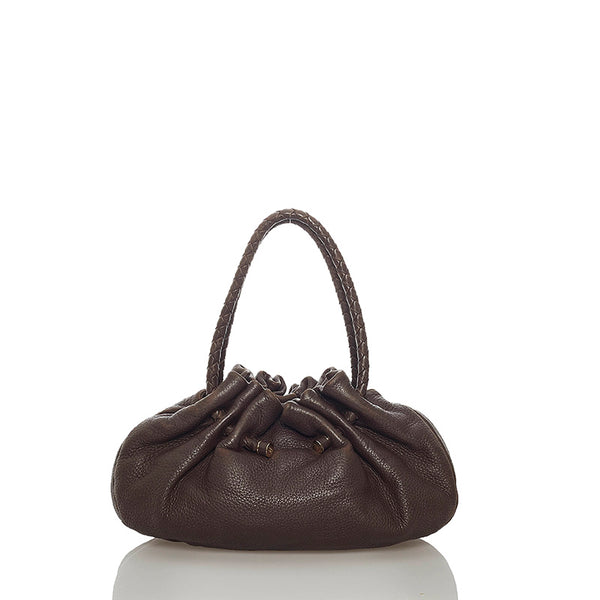 ボッテガヴェネタ ショルダーバッグ ブラウン レザー レディース BOTTEGAVENETA 【中古】