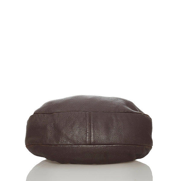 ボッテガヴェネタ ショルダーバッグ ブラウン レザー レディース BOTTEGAVENETA 【中古】