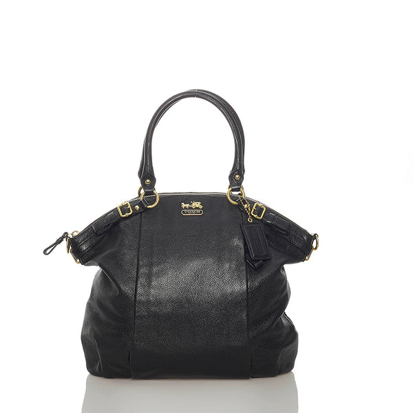 コーチ レザー2Wayトートバッグ　 18641 ブラック レザー トートバック ショルダバッグ 2WAY  レディース COACH 【中古】