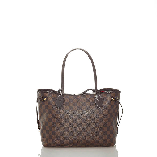 ルイ ヴィトン ダミエ ネヴァーフルPM N41359  ブラウン PVC レザー トートバッグ レディース LOUIS VUITTON 【中古】
