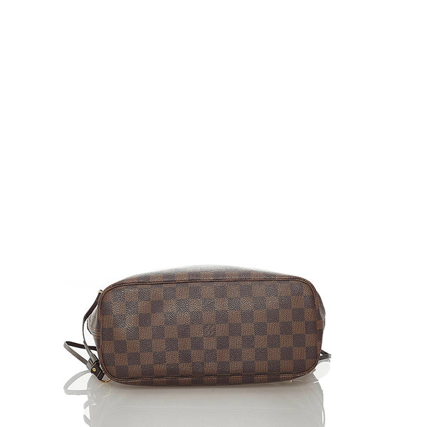 ルイ ヴィトン ダミエ ネヴァーフルPM N41359  ブラウン PVC レザー トートバッグ レディース LOUIS VUITTON 【中古】