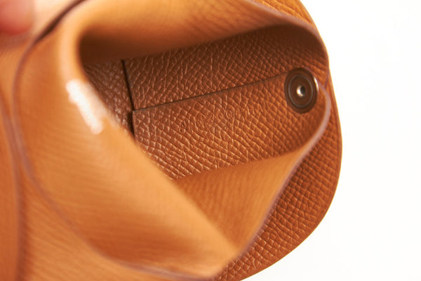 エルメス パスティア ブラウン 茶 ヴォーエプソン コインケース レディース HERMES A刻印（2017年製）刻印 中古