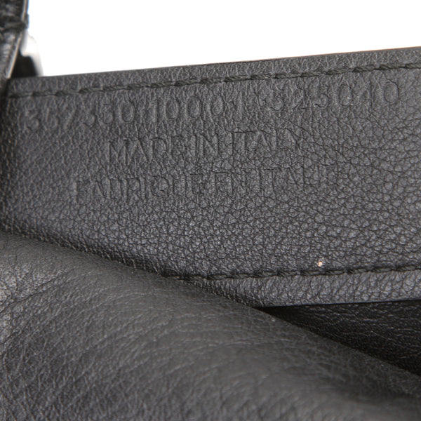 バレンシアガ ザペーパー ブラック レザー トートバッグ ユニセックス BALENCIAGA 中古