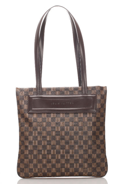 ルイ ヴィトン ダミエ クリフトン N51149 ブラウン PVC レザー トートバッグ レディース LOUIS VUITTON 中古
