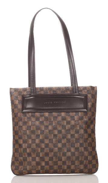 ルイ ヴィトン ダミエ クリフトン N51149 ブラウン PVC レザー トートバッグ レディース LOUIS VUITTON 中古
