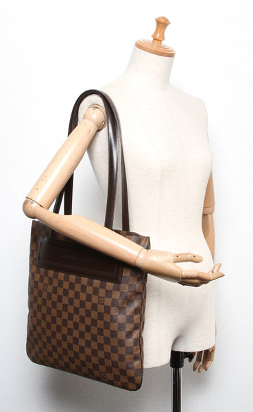 ルイ ヴィトン ダミエ クリフトン N51149 ブラウン PVC レザー トートバッグ レディース LOUIS VUITTON 中古