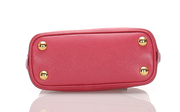 プラダ ピンク サフィアーノ ハンドバッグ ショルダーバッグ 2WAY レディース PRADA 中古