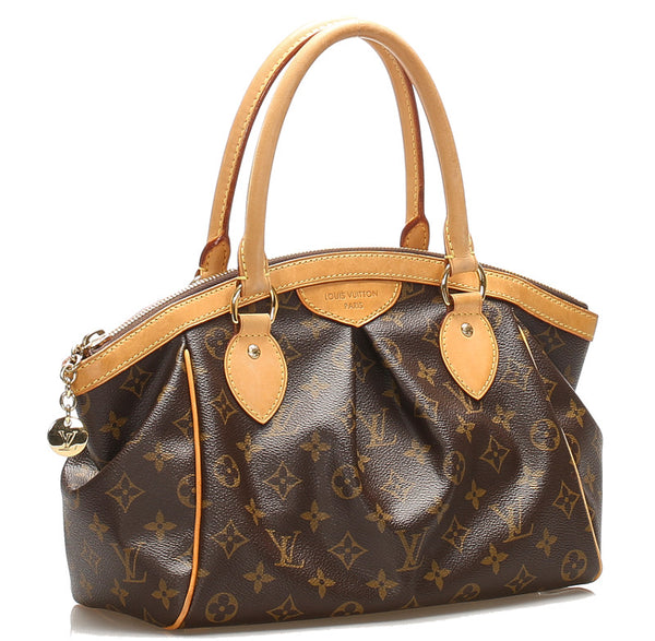 ルイ ヴィトン モノグラム ティボリ M40143 ブラウン PVC レザー ショルダーバッグ レディース LOUIS VUITTON 中古