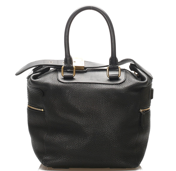 セリーヌ ブラック レザー ハンドバッグ ショルダーバッグ 2WAY レディース CELINE 【中古】