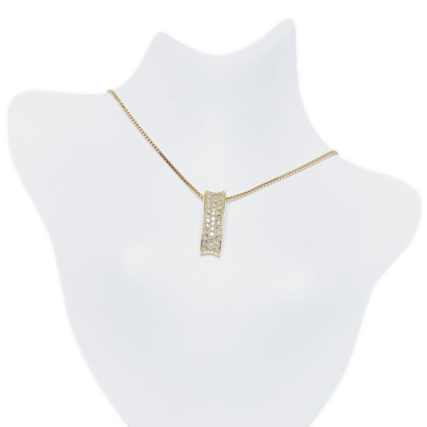 ノーブランド K18YG イエローゴールド ダイヤ0.50ct ネックレス レディース no brand 【中古】