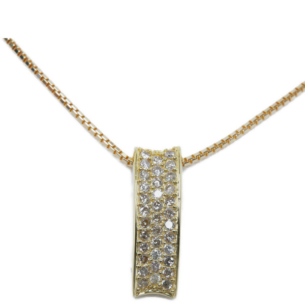 ノーブランド K18YG イエローゴールド ダイヤ0.50ct ネックレス レディース no brand 【中古】
