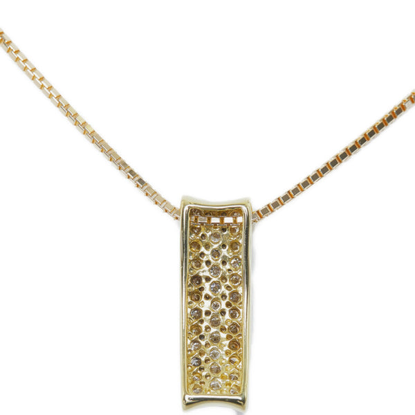ノーブランド K18YG イエローゴールド ダイヤ0.50ct ネックレス レディース no brand 【中古】