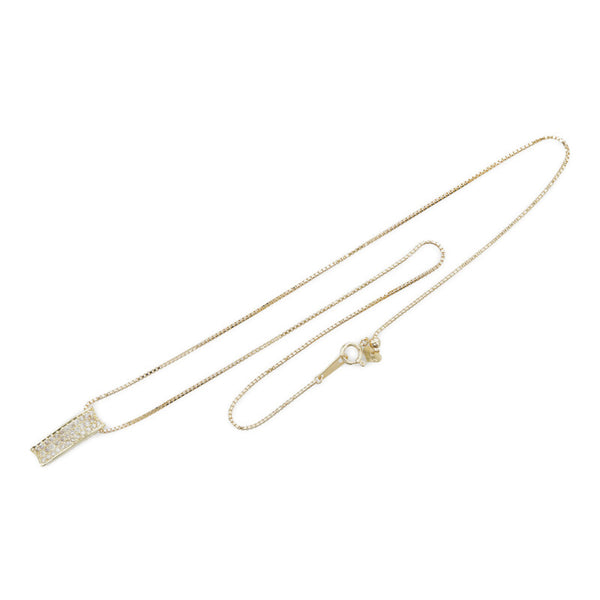 ノーブランド K18YG イエローゴールド ダイヤ0.50ct ネックレス レディース no brand 【中古】