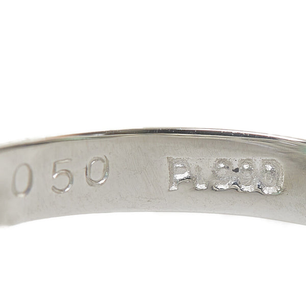 Pt900 プラチナ エメラルド3.52ct ダイヤ0.50ct リング 指輪 レディース 12号 【中古】