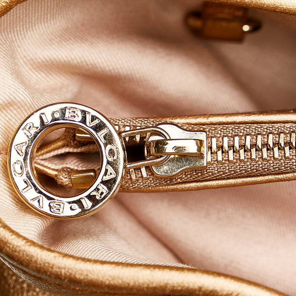 ブルガリ トートバッグ ゴールド レザー レディース BVLGARI 【中古】