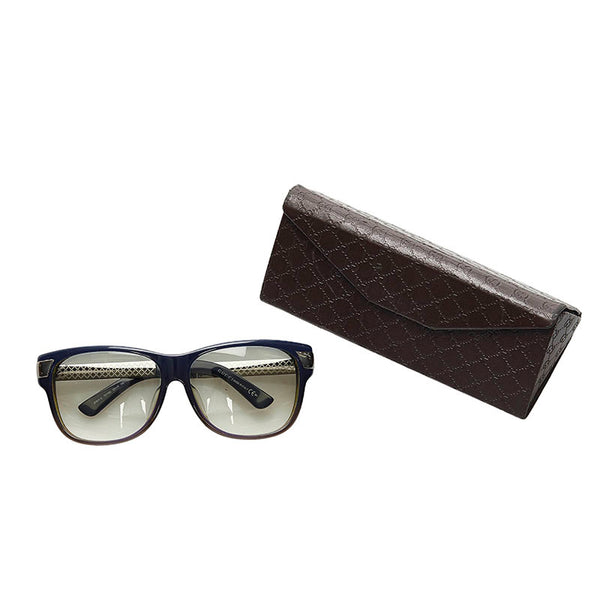 グッチ ディアマンテ サングラス GG3619FS 7EYBB ネイビー プラスチック メンズ GUCCI 【中古】