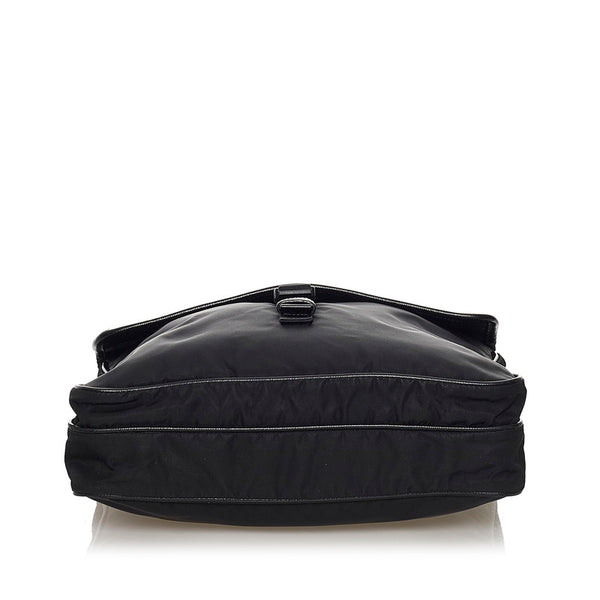 プラダ 斜め掛け ショルダーバッグ ブラック ナイロン レディース PRADA 【中古】