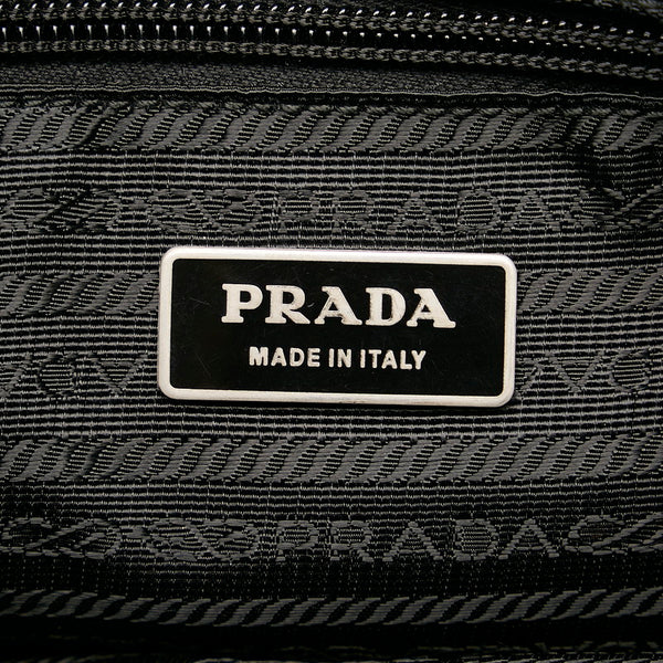 プラダ 斜め掛け ショルダーバッグ ブラック ナイロン レディース PRADA 【中古】