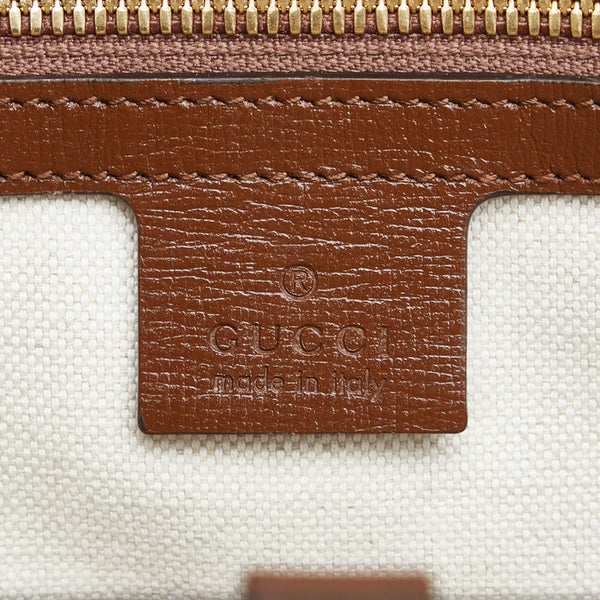 グッチ GGスモール トートバッグ ショルダーバッグ 2WAY 659983 ベージュ ブラウン PVC レザー レディース GUCCI 【中古】