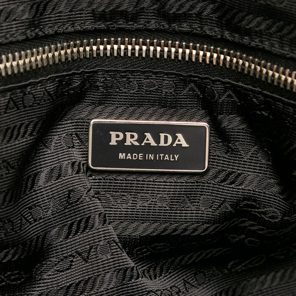 プラダ テスート ハンドバッグ ショルダーバッグ 2WAY ブラック ナイロン レザー レディース PRADA 【中古】