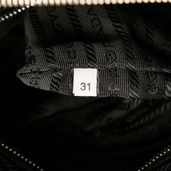 プラダ テスート ハンドバッグ ショルダーバッグ 2WAY ブラック ナイロン レザー レディース PRADA 【中古】