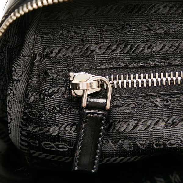 プラダ テスート ハンドバッグ ショルダーバッグ 2WAY ブラック ナイロン レザー レディース PRADA 【中古】