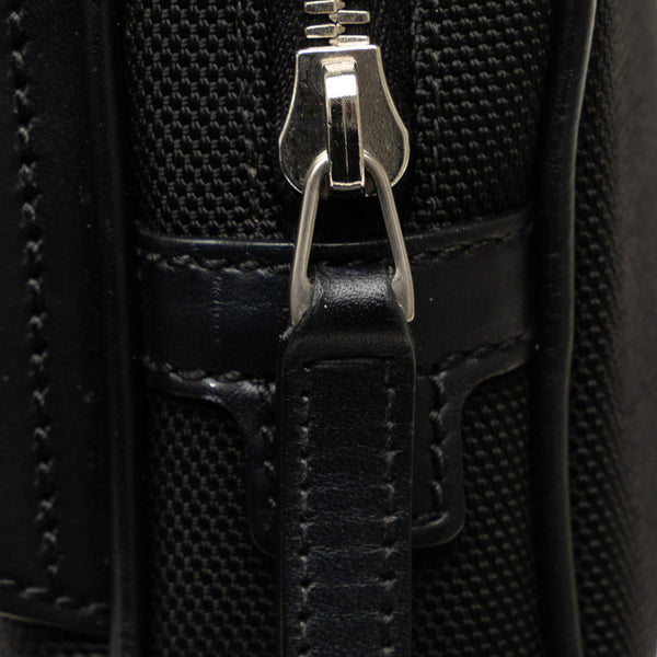 グッチ シェリーライン ボディバッグ ウエストバッグ ショルダーバッグ 630919 ブラック キャンバス レザー メンズ GUCCI 【中古】