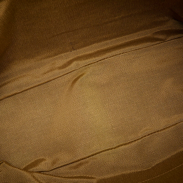 サルヴァトーレフェラガモ ガンチーニ ハンドバッグ AU-21 6917 ブラック キャンバス レザー レディース Salvatore Ferragamo 【中古】