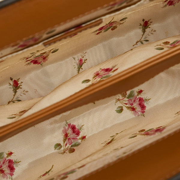 グッチ オフィディア シェリーライン チェーン 斜め掛け ショルダーバッグ 503877 ベージュ アイボリー ラフィア パイソン レディース GUCCI 【中古】