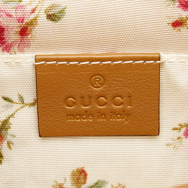 グッチ オフィディア シェリーライン チェーン 斜め掛け ショルダーバッグ 503877 ベージュ アイボリー ラフィア パイソン レディース GUCCI 【中古】