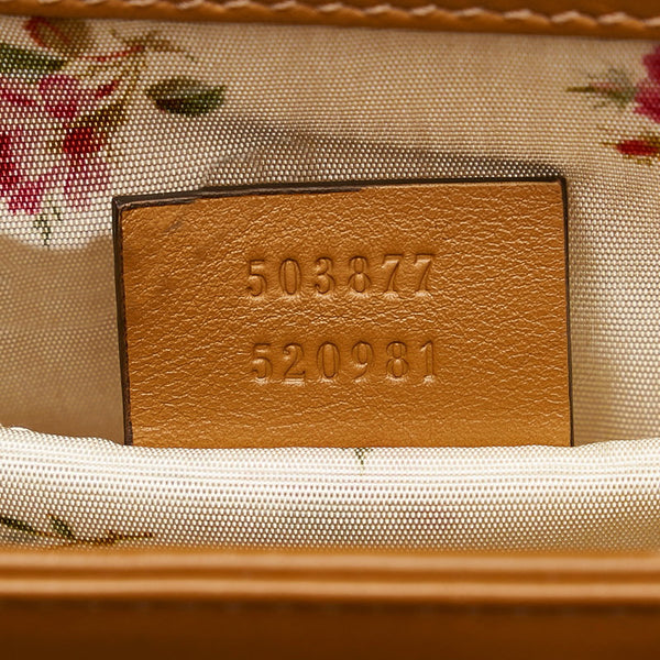 グッチ オフィディア シェリーライン チェーン 斜め掛け ショルダーバッグ 503877 ベージュ アイボリー ラフィア パイソン レディース GUCCI 【中古】