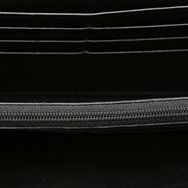 カルティエ ハッピーバースデー ブラック パテントレザー 長財布 レディース CARTIER 【中古】