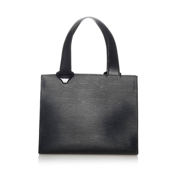 ルイ ヴィトン エピ ジェモ M52452 ブラック PVC レザー トートバッグ レディース LOUIS VUITTON 【中古】