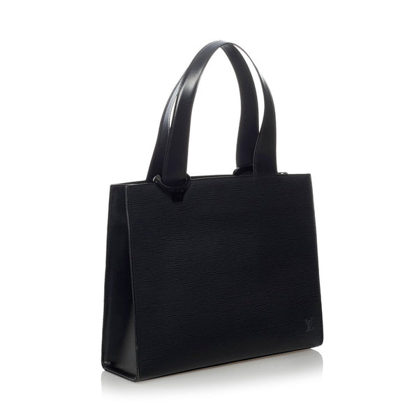ルイ ヴィトン エピ ジェモ M52452 ブラック PVC レザー トートバッグ レディース LOUIS VUITTON 【中古】
